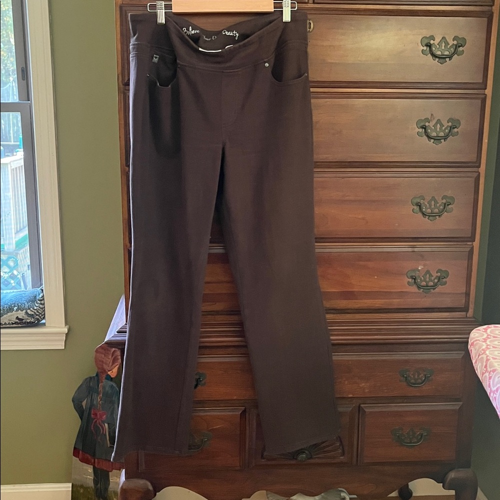 Belle by Kim Gravel Chocolate Straight Leg Pants